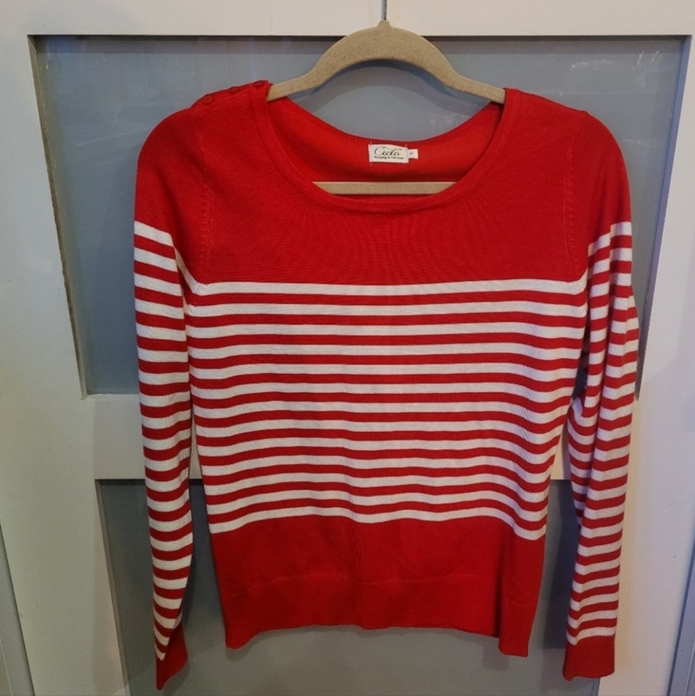 Cielo Designed in California Womens Size S Nautical Sweater